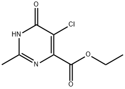 ethyl 5-chloro-6-hydroxy-2-MethylpyriMidine-4-carboxylate Structural