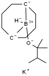 Potassium 9-(2,3-dimethyl-2-butoxy)-9-boratabicyclo[3.3.l]nonane Structural