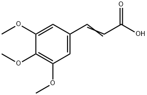 3,4,5-Trimethoxycinnamic acid Structural