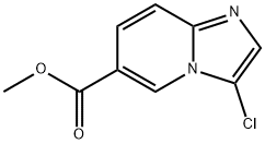 IMidazo[1,2-a]pyridine-6-carboxylic acid, 3-chloro-, Methyl ester Structural