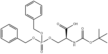 BOC-O-DIBENZYLPHOSPHO-L-SERINE Structural