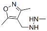 Isoxazole, 3,5-dimethyl-4-[(2-methylhydrazino)methyl]- (7CI) Structural