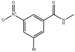 3-Bromo-N-methyl-5-nitrobenzamide Structural