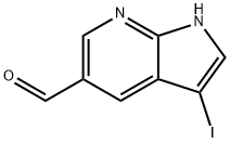 3-IODO-1H-PYRROLO[2,3-B]PYRIDINE-5-CARBALDEHYDE Structural