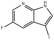 5-FLUORO-3-IODO-1H-PYRROLO[2,3-B]PYRIDINE Structural