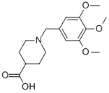 1-[(3,4,5-TRIMETHOXYPHENYL)METHYL]-PIPERIDINE-4-CARBOXYLIC ACID Structural