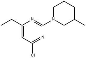 4-CHLORO-6-ETHYL-2-(3-METHYL-1-PIPERIDINYL)PYRIMIDINE