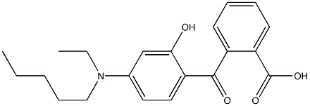 o-[4-(N-Ethylpentylamino)-2-hydroxybenzoyl]benzoic acid Structural