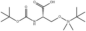 L-Serine, N-[(1,1-dimethylethoxy)carbonyl]-O-[(1,1-dimethylethyl)dimethylsilyl]- Structural