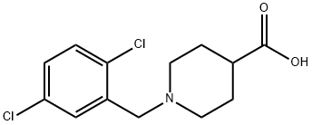 1-(2,5-DICHLORO-BENZYL)-PIPERIDINE-4-CARBOXYLIC ACID Structural