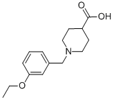 1-(3-ETHOXY-BENZYL)-PIPERIDINE-4-CARBOXYLIC ACID Structural