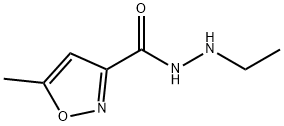 3-Isoxazolecarboxylicacid,5-methyl-,2-ethylhydrazide(6CI,7CI) Structural