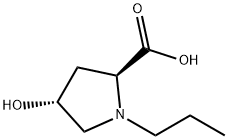 L-Proline, 4-hydroxy-1-propyl-, trans- (9CI) Structural