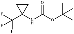 TERT-BUTYL [1-(TRIFLUOROMETHYL)CYCLOPROPYL]CARBAMATE Structural