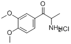 2-Amino-3',4'-dimethoxypropiophenone, Hydrochloride Structural