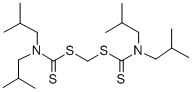 S,S'-METHYLENEBIS(N,N-DIISOBUTYLDITHIOCARBAMATE) Structural
