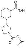 1-(1-TERT-BUTOXYCARBONYL-PYRROLIDIN-3-YL)-PIPERIDINE-3-CARBOXYLIC ACID Structural