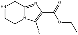 ETHYL 3-CHLORO-5,6,7,8-TETRAHYDROIMIDAZO[1,2-A]PYRAZINE-2-CARBOXYLATE Structural