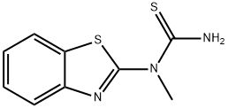 Urea, 1-(2-benzothiazolyl)-1-methyl-2-thio- (7CI) Structural