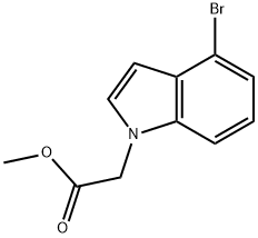methyl (4-bromo-1H-indol-1-yl)acetate Structural