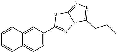 6-(2-naphthyl)-3-propyl[1,2,4]triazolo[3,4-b][1,3,4]thiadiazole Structural