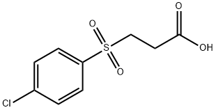 3-(4-CHLORO-BENZENESULFONYL)-PROPIONIC ACID Structural