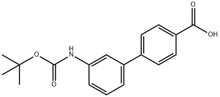 3'-[(TERT-BUTOXYCARBONYL)AMINO]-1,1'-BIPHENYL-4-CARBOXYLIC ACID Structural