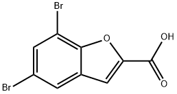 5,7-DIBROMO-BENZOFURAN-2-CARBOXYLIC ACID Structural