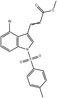 4-BROMO-3-(2-METHOXYCARBONYLETHENYL)-1-(4-METHYLPHENYLSULFONYL)INDOLE