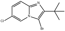 3-BROMO-2-TERT-BUTYL-6-CHLORO-IMIDAZO[1,2-A]PYRIDINE Structural