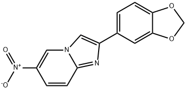 2-BENZO[1,3]DIOXOL-5-YL-6-NITRO-IMIDAZO[1,2-A]PYRIDINE Structural