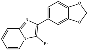 2-BENZO[1,3]DIOXOL-5-YL-3-BROMO-IMIDAZO[1,2-A]PYRIDINE Structural