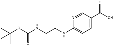 6-(2-TERT-BUTOXYCARBONYLAMINO-ETHYLAMINO)-NICOTINIC ACID Structural