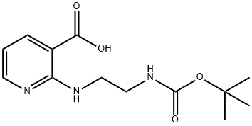 2-(2-TERT-BUTOXYCARBONYLAMINO-ETHYLAMINO)-NICOTINIC ACID Structural