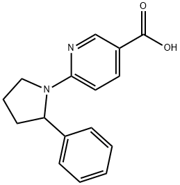 6-(2-PHENYL-PYRROLIDIN-1-YL)-NICOTINIC ACID Structural