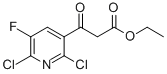 ETHYL 3-(2,6-DICHLORO-5-FLUOROPYRIDIN-3-YL)-3-OXOPROPANOATE Structural