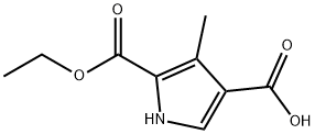 2-ETHOXYCARBONYL-3-METHYL PYRROL-4-CARBOXYLIC ACID Structural