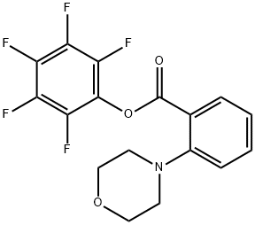 PENTAFLUOROPHENYL 2-MORPHOLINOBENZOATE Structural