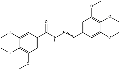 BENZOIC ACID, 3,4,5-TRIMETHOXY-, [(3,4,5-TRIMETHOXYPHENYL)METHYLENE]HYDRAZIDE Structural