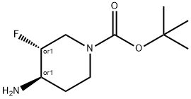 (3R,4R)-tert-butyl 4-amino-3-fluoropiperidine-1-carboxylate Structural