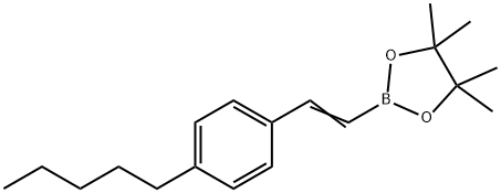 2-[2-(4-PENTYLPHENYL)VINYL]-4,4,5,5-TETRAMETHYL-1,3,2-DIOXABOROLANE