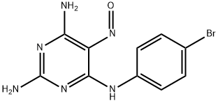 N4-(4-bromophenyl)-5-nitroso-pyrimidine-2,4,6-triamine Structural