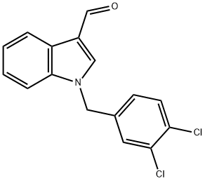 1-(3,4-DICHLORO-BENZYL)-1H-INDOLE-3-CARBALDEHYDE Structural