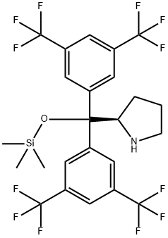 Pyrrolidine,  2-[bis[3,5-bis(trifluoromethyl)phenyl][(trimethylsilyl)oxy]methyl]-,  (2R)- Structural