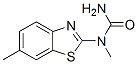 Urea, 1-methyl-1-(6-methyl-2-benzothiazolyl)- (7CI) Structural