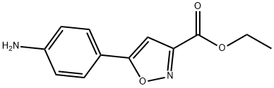 3-(4-AMINO-PHENYL)-ISOXAZOLE-5-CARBOXYLIC ACID ETHYL ESTER Structural