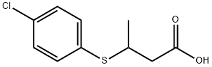 3-(4-CHLOROPHENYLTHIO)BUTYRIC ACID Structural