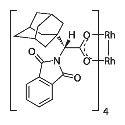 Tetrakis[(R)-(-)-(1-adamantyl)-(N-phthalimido)acetato]dirhodium(II)Rh2(R-PTAD)4 Structural