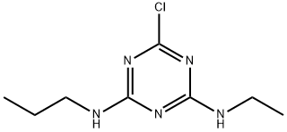 2-CHLORO-4-ETHYLAMINO-6-N-PROPYLAMINO-1,3,5-TRIAZINE Structural