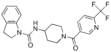 N-(1-([6-(TRIFLUOROMETHYL)PYRIDIN-3-YL]CARBONYL)PIPERIDIN-4-YL)INDOLINE-1-CARBOXAMIDE